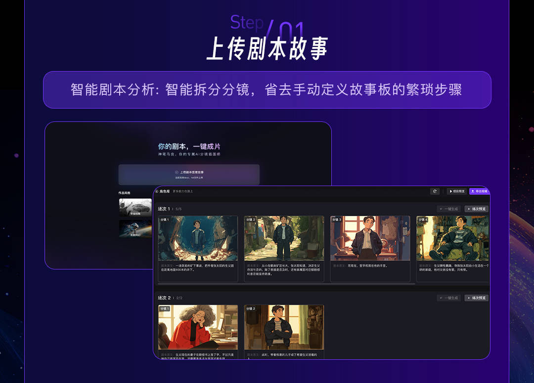 首款长剧本解析动态故事板AI生成工具落地！猫眼发布“神笔马良” 为创意提速熊猫体育(图2)