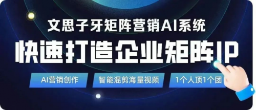 文思子牙矩熊猫体育阵营销AI系统开启数智化营销